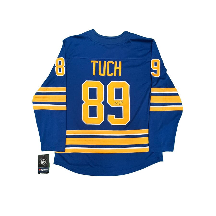 Alex Tuch Signed Buffalo Sabres Blue Fanatics Licensed Player Jersey Signed Hockey Jersey TSE Buffalo 